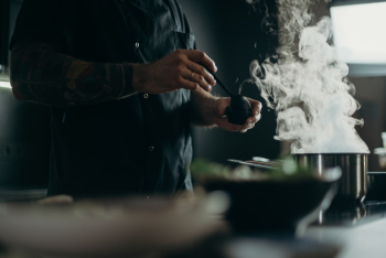 Man Cooking Food Man Cooking Food