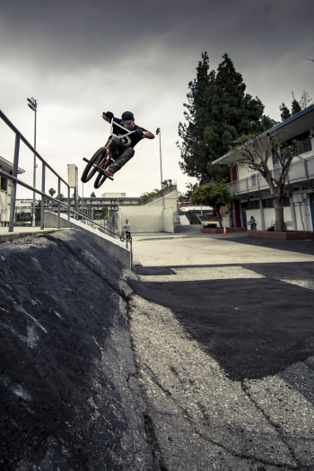 Man Doing A Jump On A Bicycle