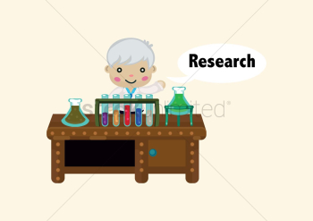 Man doing a scientific research Man doing a scientific research