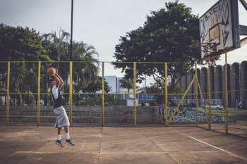 Man Doing Jump Shot Man Doing Jump Shot