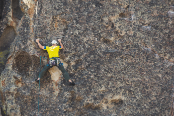 Man Doing Outdoor Rock Climbing Man Doing Outdoor Rock Climbing