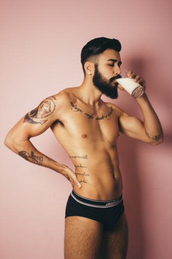 Man Drinking Milk Man Drinking Milk