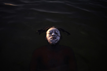 Man Floating in Water Man Floating in Water