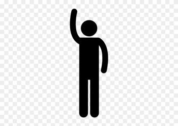 Man Hands Clipart - Person Raising Hand Icon