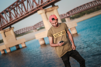 Man Holding a Mobile Phone Man Holding a Mobile Phone