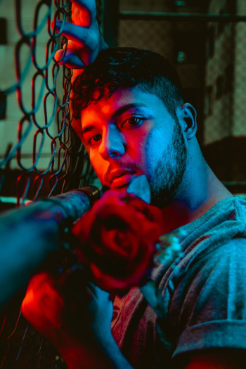 Man Holding Rose Man Holding Rose