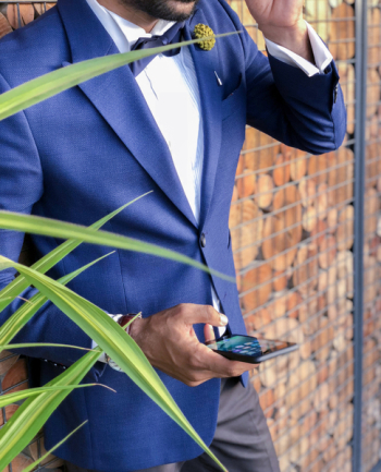 Man Holding Smartphone Man Holding Smartphone