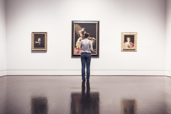 Man in Art Gallery Free Photo Man in Art Gallery Free Photo