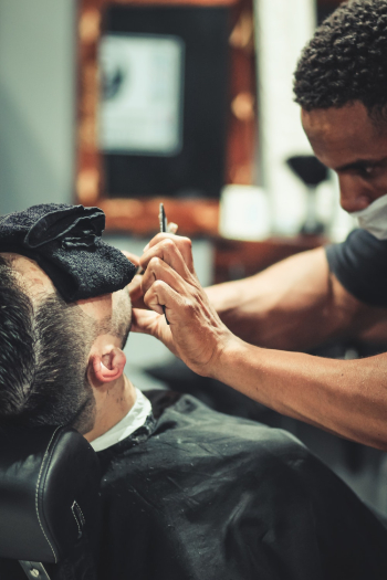 Man in Barber Shop Man in Barber Shop