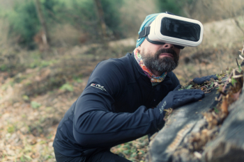 Man in Black Sweatshirt With Vr Man in Black Sweatshirt With Vr