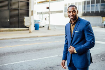 man in blue formal suit man in blue formal suit