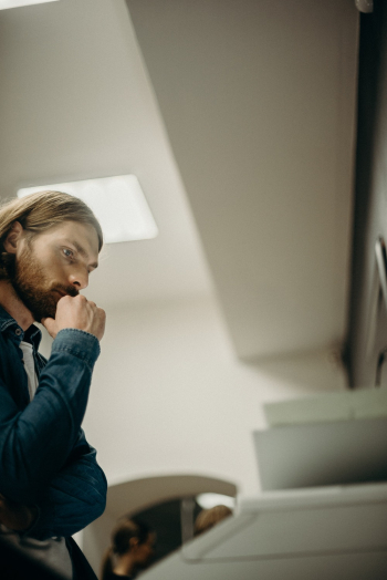 Man In Deep Thinking Man In Deep Thinking
