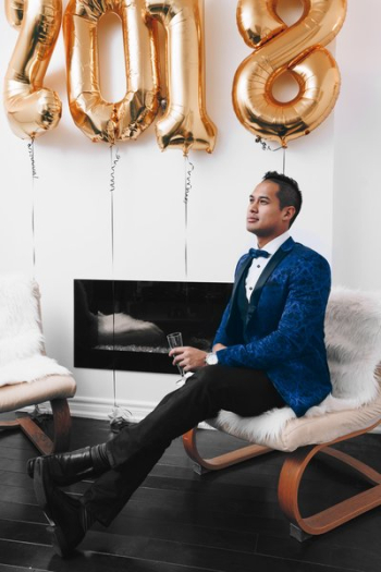 Man In Formal Wear For New Year's Man In Formal Wear For New Year's