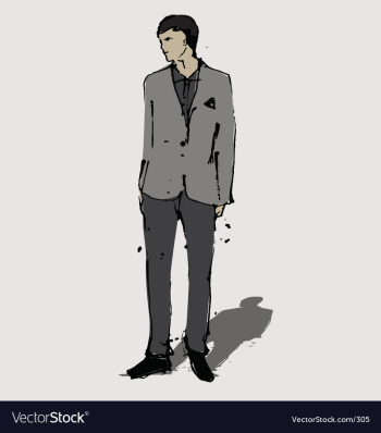 Man in suit vector image