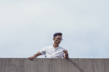 Man In Summer Fashion And Glasses Man In Summer Fashion And Glasses