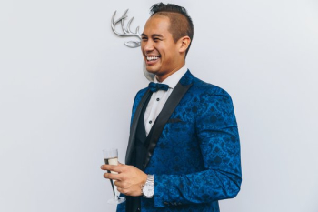Man In Tuxedo With Champagne Man In Tuxedo With Champagne