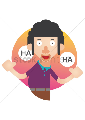 Man laughing Man laughing