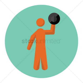 Man lifting dumbbell Man lifting dumbbell
