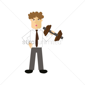 Man lifting dumbbell Man lifting dumbbell