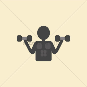 Man lifting dumbbells Man lifting dumbbells