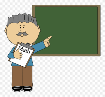 Man Math Teacher Clip Art - Male Teacher Teaching Clipart