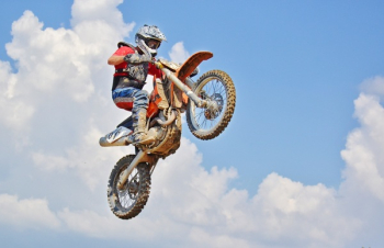 Man On A Motocross Dirt Bike Man On A Motocross Dirt Bike