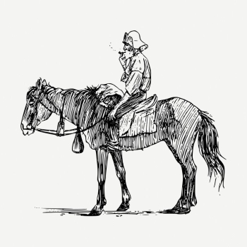 Man on horseback drawing, vintage | Free PSD - rawpixel Man on horseback drawing, vintage | Free PSD - rawpixel