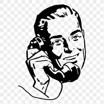 Man on phone png sticker, | Free PNG - rawpixel