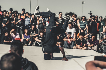 Man Performing Hip Hop Dance Man Performing Hip Hop Dance
