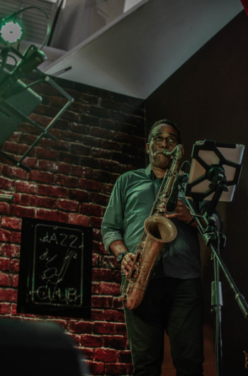 Man Playing Saxophone 