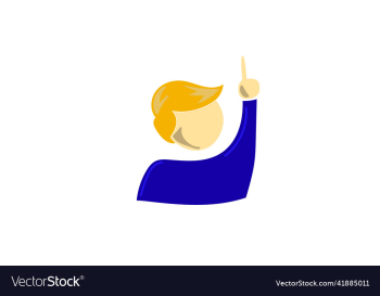 man pointing