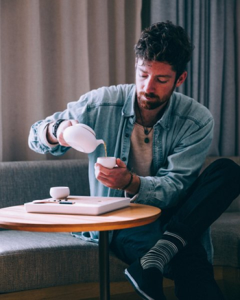 Man Pouring Tea Man Pouring Tea