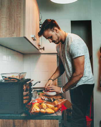 Man Preparing Food Man Preparing Food