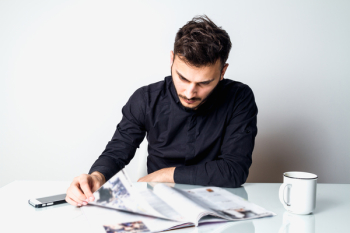 Man Reading Man Reading