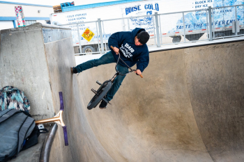 Man Riding Bmx Bike