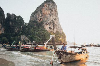 Man Riding Boat Man Riding Boat