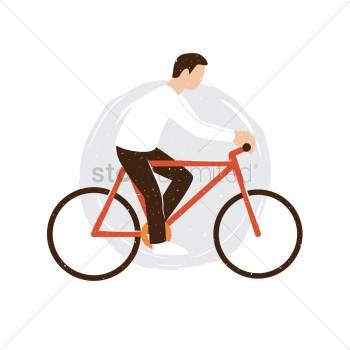 Man riding cycle Man riding cycle