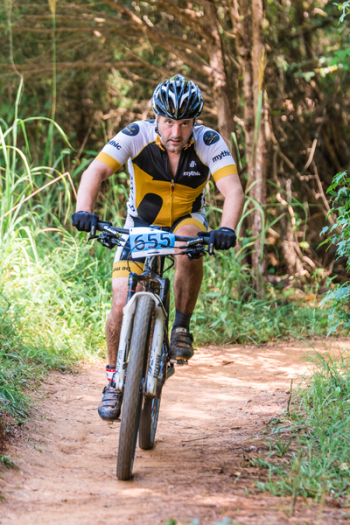 Man Riding Mountain Bike Man Riding Mountain Bike