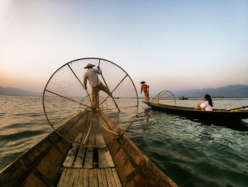 Man Riding on Boat Man Riding on Boat