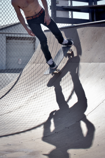 Man Riding Skateboard Man Riding Skateboard