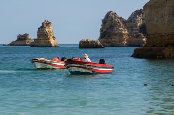 Man Riding Speed Boat Man Riding Speed Boat