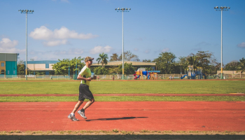 Man Running On A Field Man Running On A Field