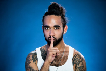 Man Secret Shushing Man Secret Shushing