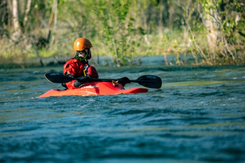 Man Sitting on Kayak Man Sitting on Kayak
