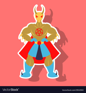 Man superhero superhero standing icon in vector image Man superhero superhero standing icon in vector image