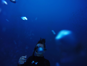 Man Underwater Man Underwater