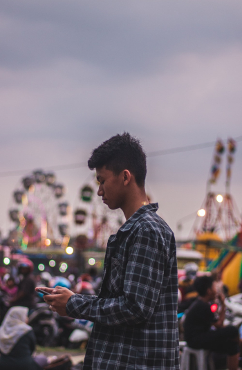 Man Using Smartphone Man Using Smartphone