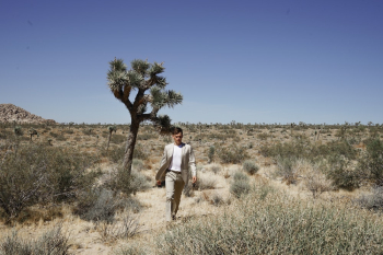 Man Walking In The Desert Man Walking In The Desert