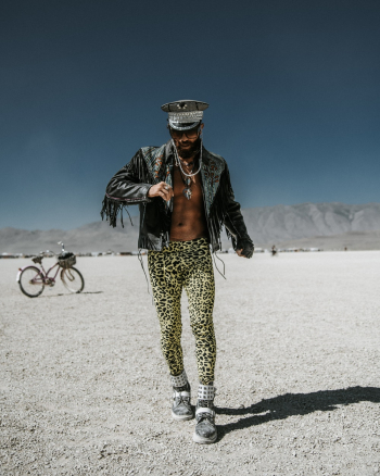 Man Walking on Desert Man Walking on Desert