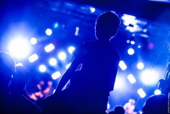 Man Watching Concert Man Watching Concert